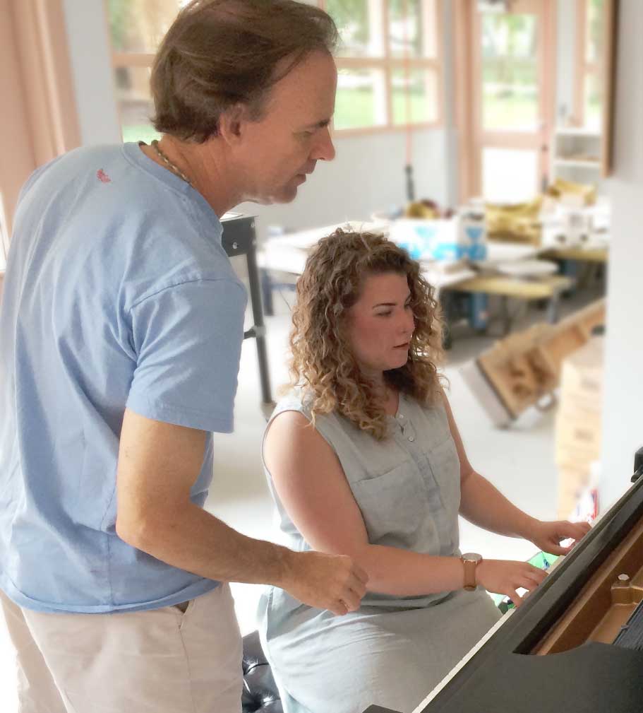 piano lesson with Tom McDermott